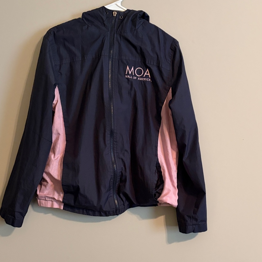 Mall of America (Minnesota) Navy and Pink Raincoat with pockets